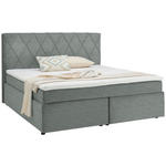 BOXSPRINGBETT 160/200 cm  in Hellgrau  - Hellgrau/Schwarz, Design, Holzwerkstoff/Kunststoff (160/200cm) - Xora