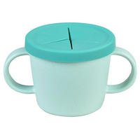 KINDERBECHER  - Grün, Natur, Naturmaterialien/Kunststoff (12,2/8/6,7cm) - Avelia