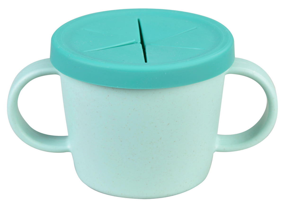 KINDERBECHER  - Grün, Natur, Naturmaterialien/Kunststoff (12,2/8/6,7cm) - Avelia