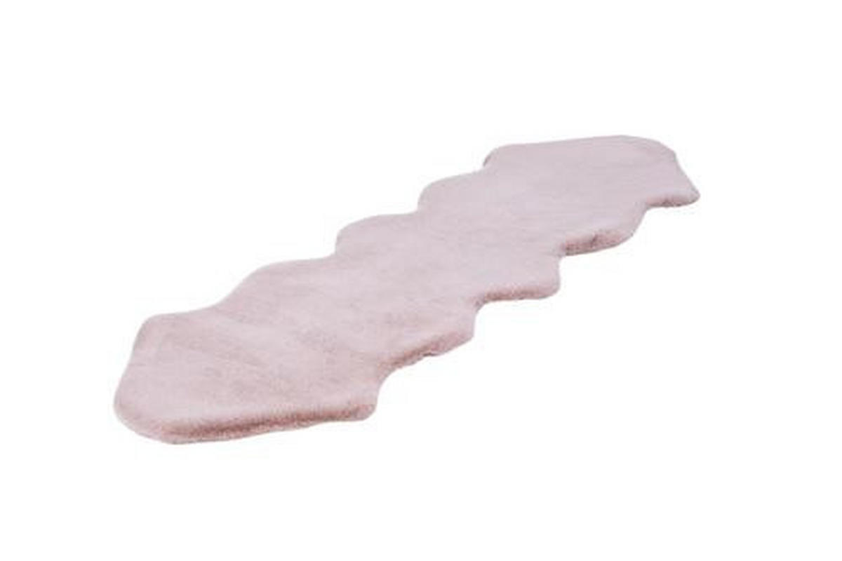UMĚLÁ KOŽEŠINA, 60/180 cm, růžová - růžová, Trend, textil (60/180cm)