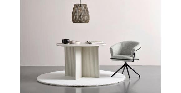 ARMLEHNSTUHL  in Eisen Bouclé  - Schwarz/Grau, Design, Textil/Metall (65/80.5/65cm) - Belluti