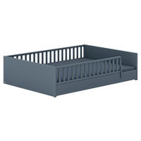 BODENBETT Little Flo,  in Blau  - Blau/Schwarz, Basics (147,6/205,6/50,8cm) - Paidi