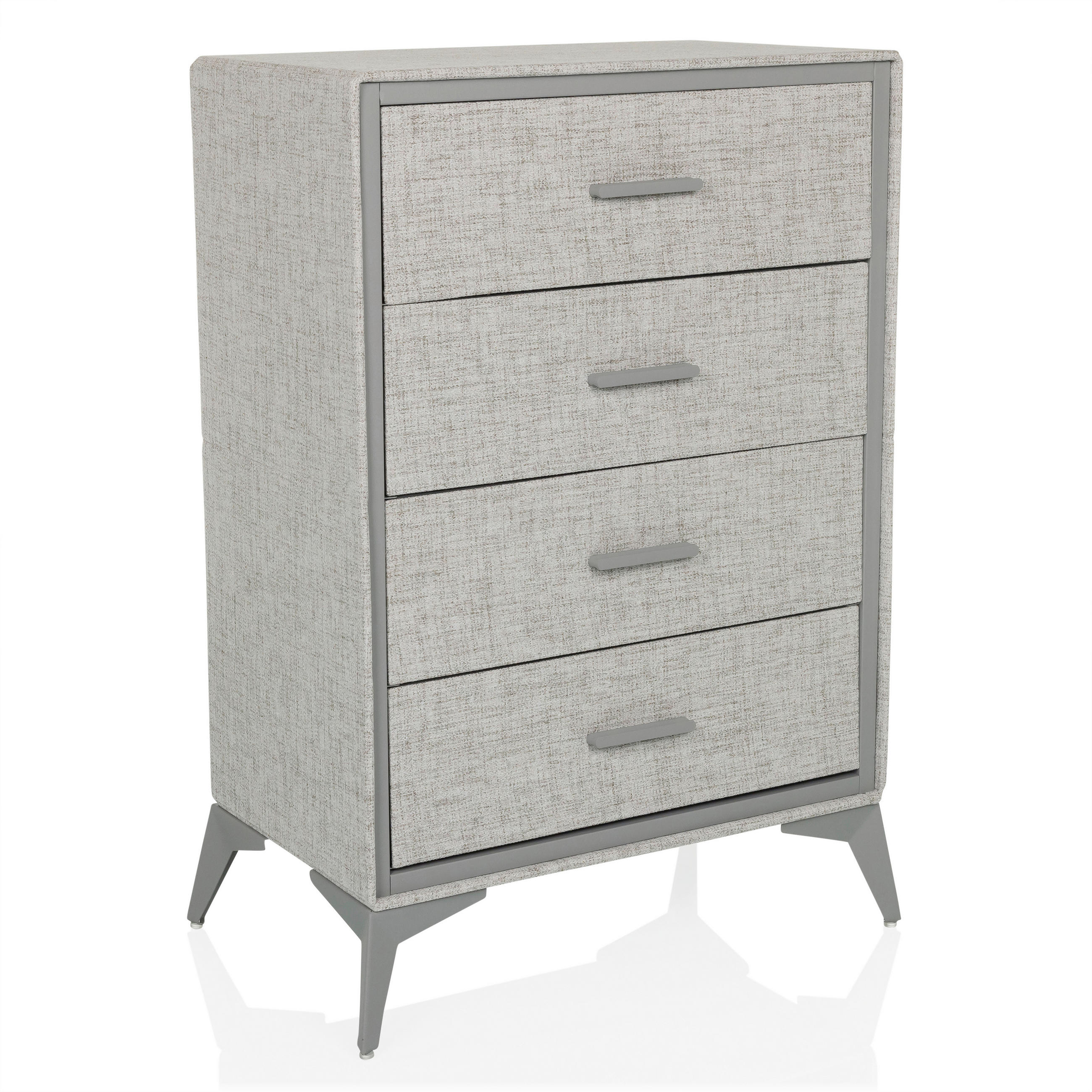 KOMMODE  in 60/90/35,5 cm  - Grau, MODERN, Textil/Metall (60/90/35,5cm) - MID.YOU