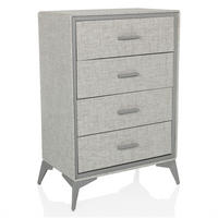 KOMMODE  in 60/90/35,5 cm  - Grau, MODERN, Textil/Metall (60/90/35,5cm) - MID.YOU