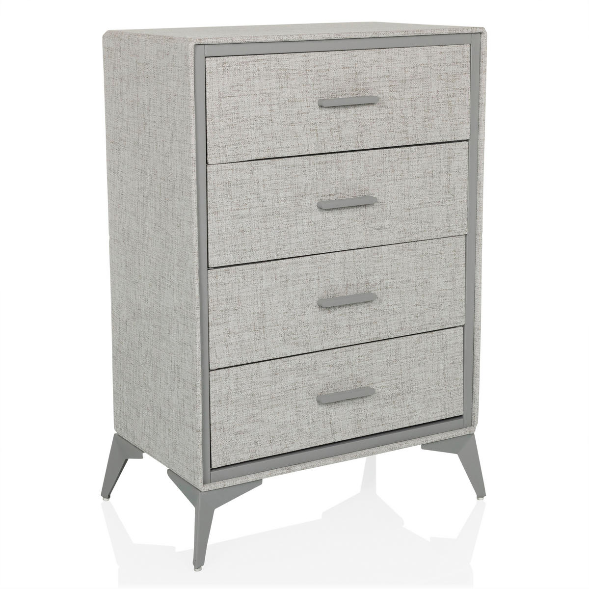 KOMMODE  in 60/90/35,5 cm  - Grau, MODERN, Textil/Metall (60/90/35,5cm) - MID.YOU