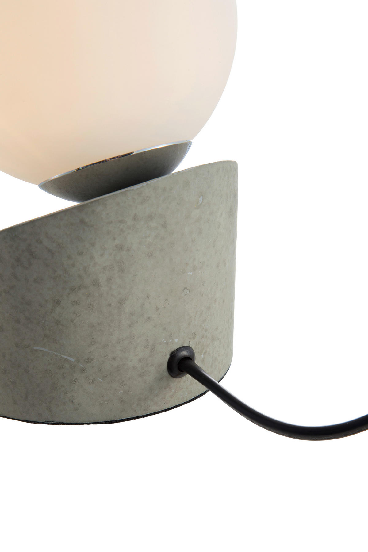 LED-TISCHLEUCHTE 10/16 cm   - Dunkelgrau/Weiß, Design, Glas/Metall (10/16cm) - Novel