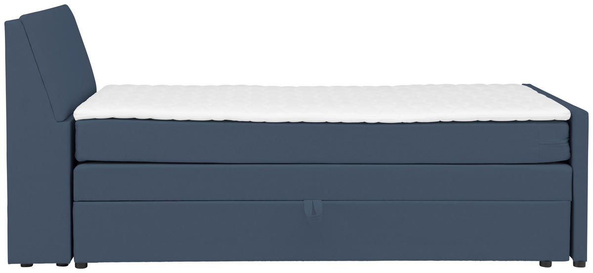 BOXSPRINGBETT 100/200 cm  in Blaugrau  - Blaugrau, Modern, Holz/Textil (100/200cm) - MID.YOU