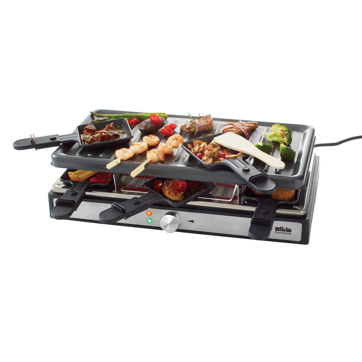 RACLETTE-GRILL  - Schwarz, Basics, Kunststoff (44/12.5/24cm) - Silva Homeline
