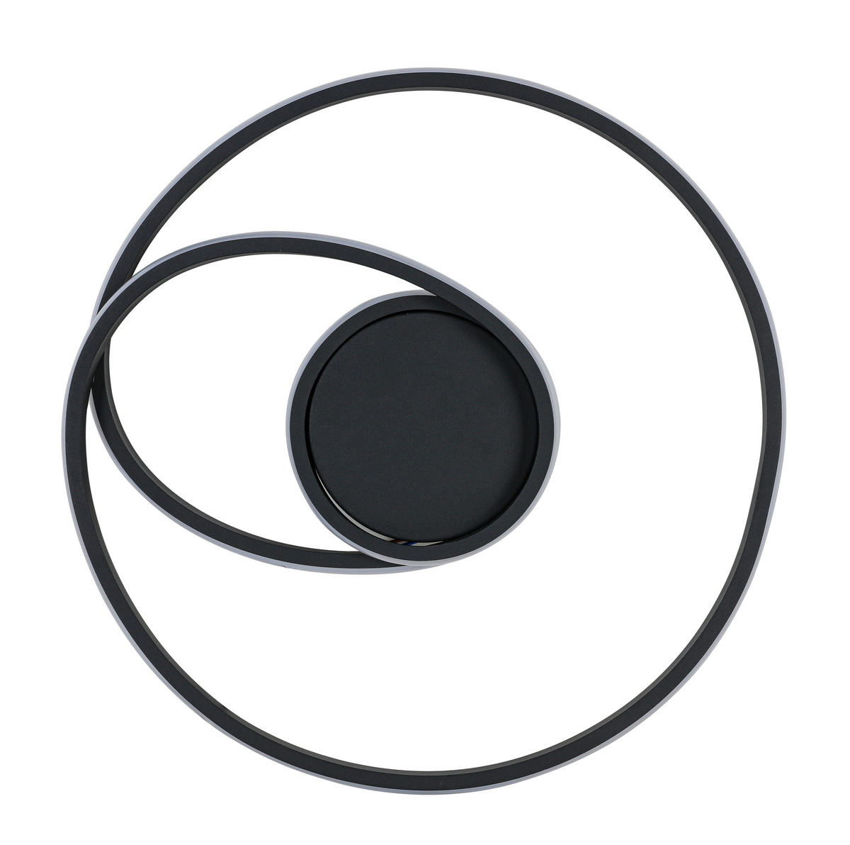 DECKENLEUCHTE 45/8 cm  - Schwarz, Trend, Kunststoff/Metall (45/8cm) - Collett's Monde