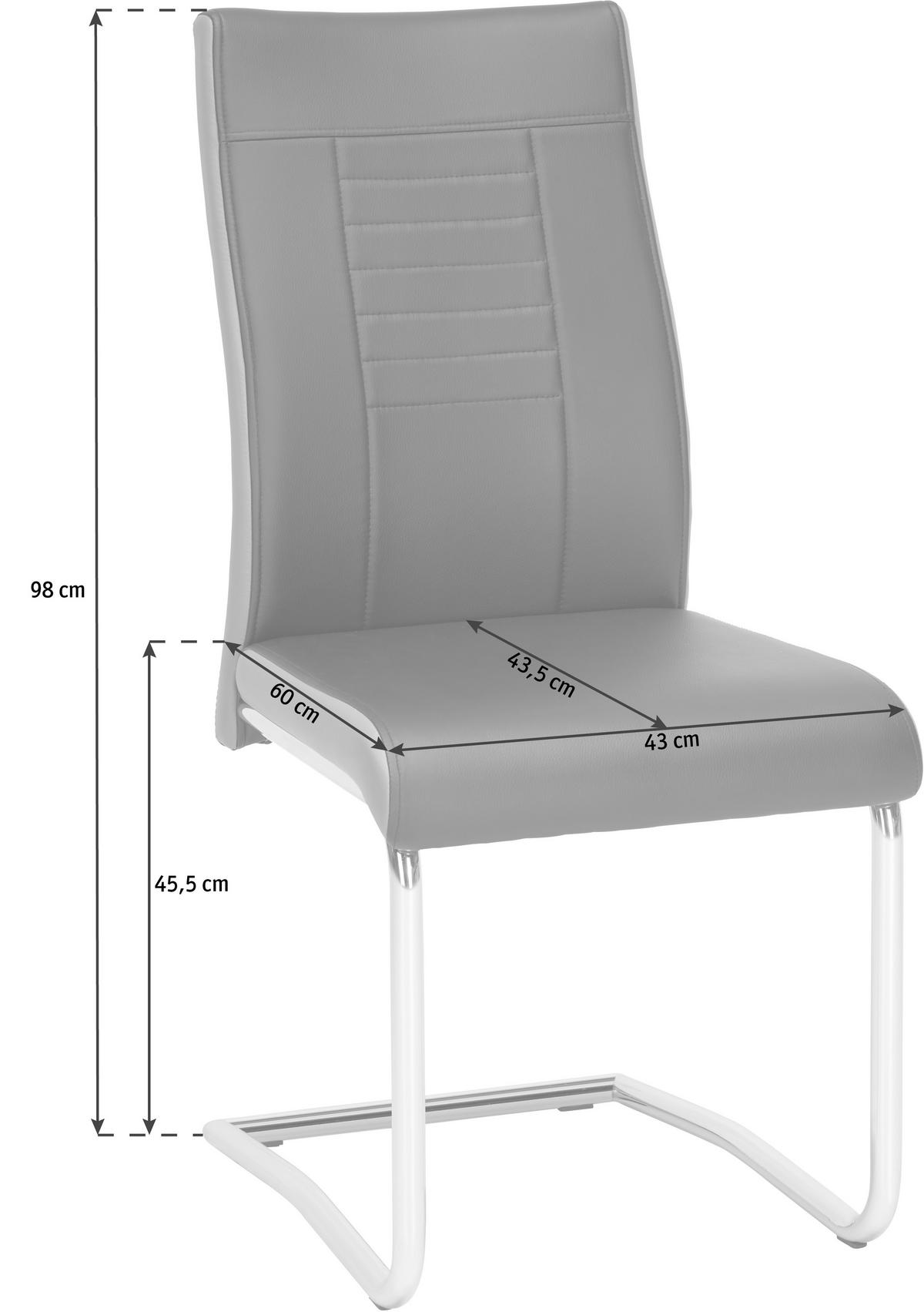 HOUPACÍ ŽIDLE, šedá, černá - šedá/černá, Design, kov/textil (43/98/60cm) - Carryhome