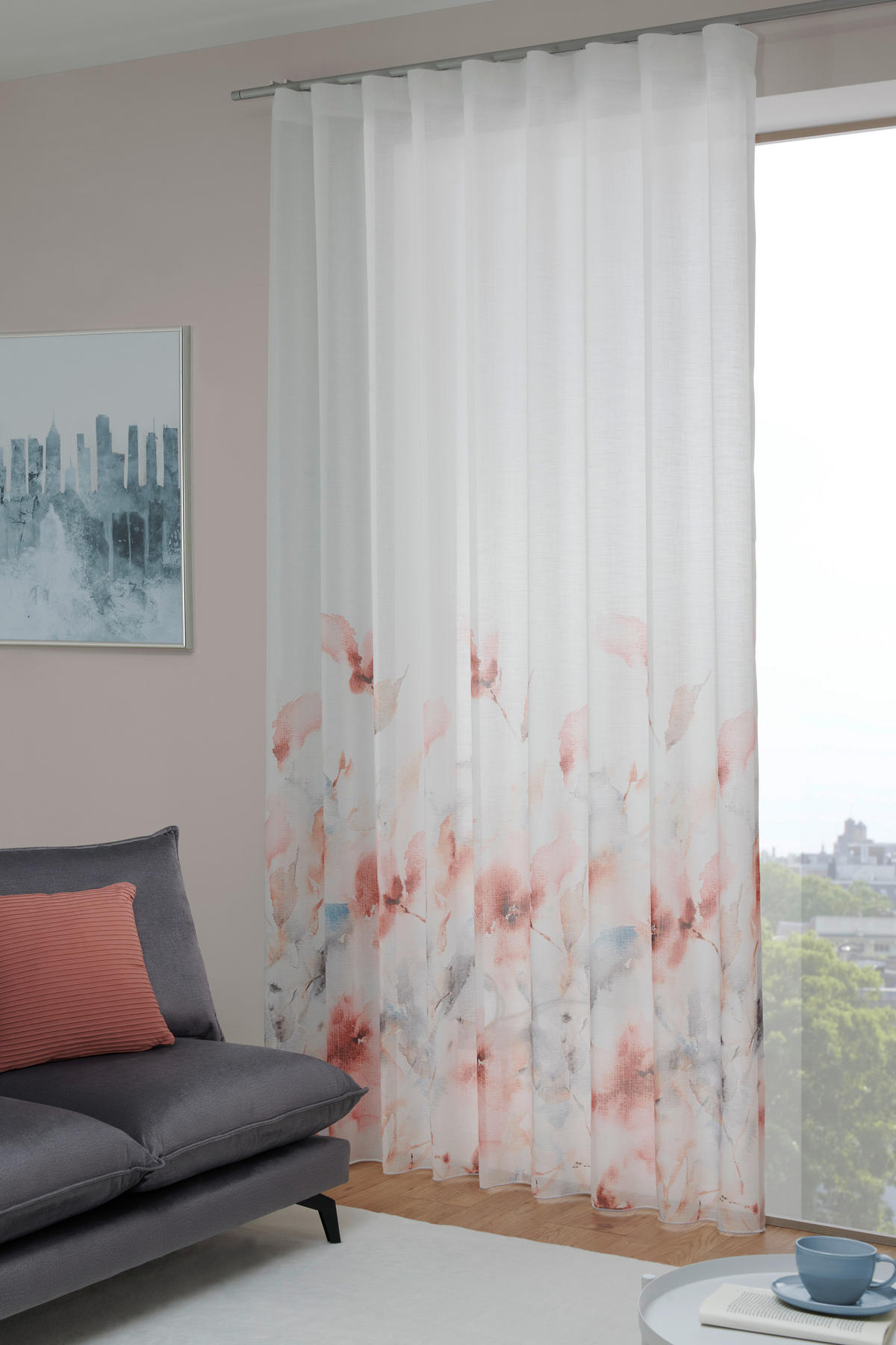 STORE per lfm  - Taupe/Blau, Trend, Textil (300cm) - Esposa