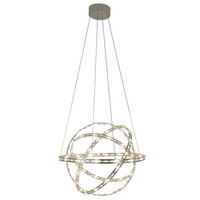 LED-HÄNGELEUCHTE COSMOS 60/180 cm   - Chromfarben, LIFESTYLE, Kunststoff/Metall (60/180cm) - Näve