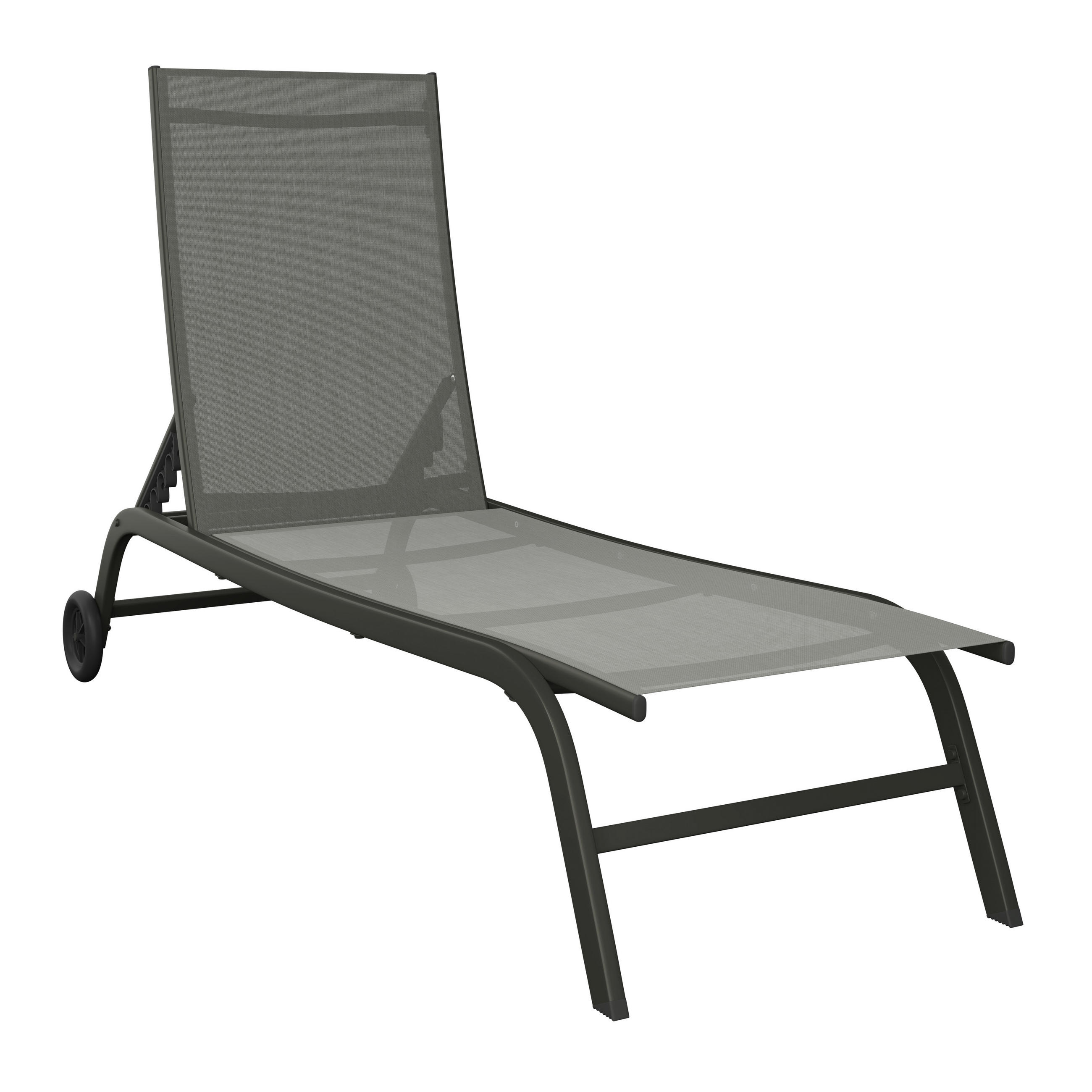 SOLSÄNG   192/60/93 cm  - grå, Basics, metall/textil (192/60/93cm) - Ambia Garden