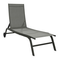 SOLSÄNG   192/60/93 cm  - grå, Basics, metall/textil (192/60/93cm) - Ambia Garden