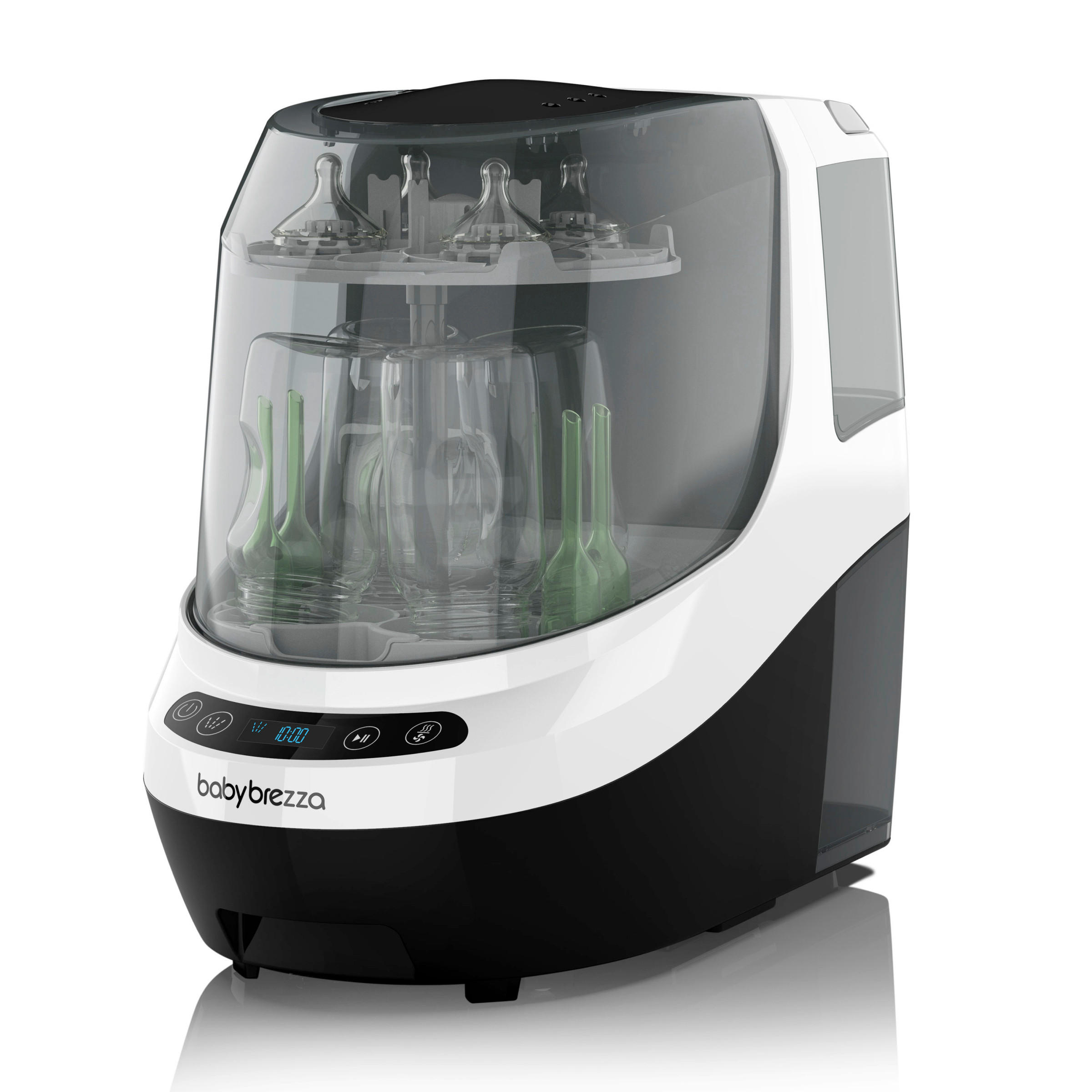 DAMPFSTERILISATOR  Bottle Washer Pro  - Schwarz/Weiß, Basics, Kunststoff (24/38.7/46cm) - Baby Brezza