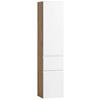 HOCHSCHRANK 40/180/35 cm  - Weiss/Eiche Wotan, Modern, Holzwerkstoff (40/180/35cm) - Held