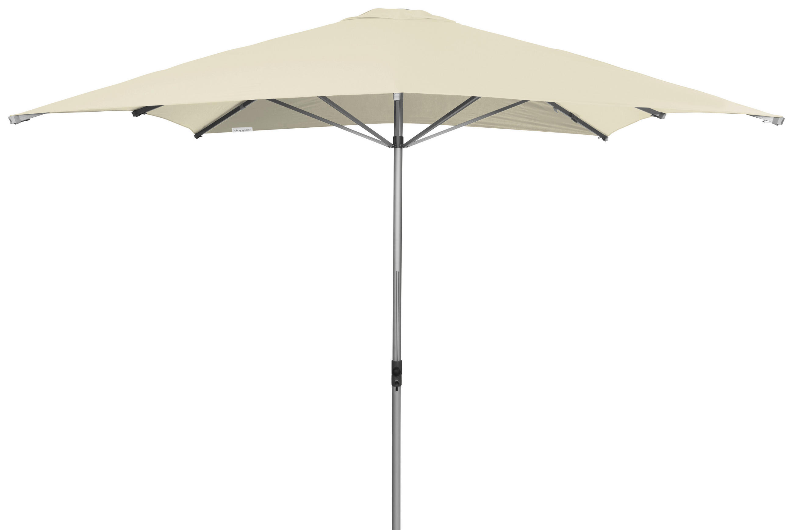 SONNENSCHIRM 300X300 cm Naturfarben  - Silberfarben/Naturfarben, Basics, Textil/Metall (300/300cm) - Doppler