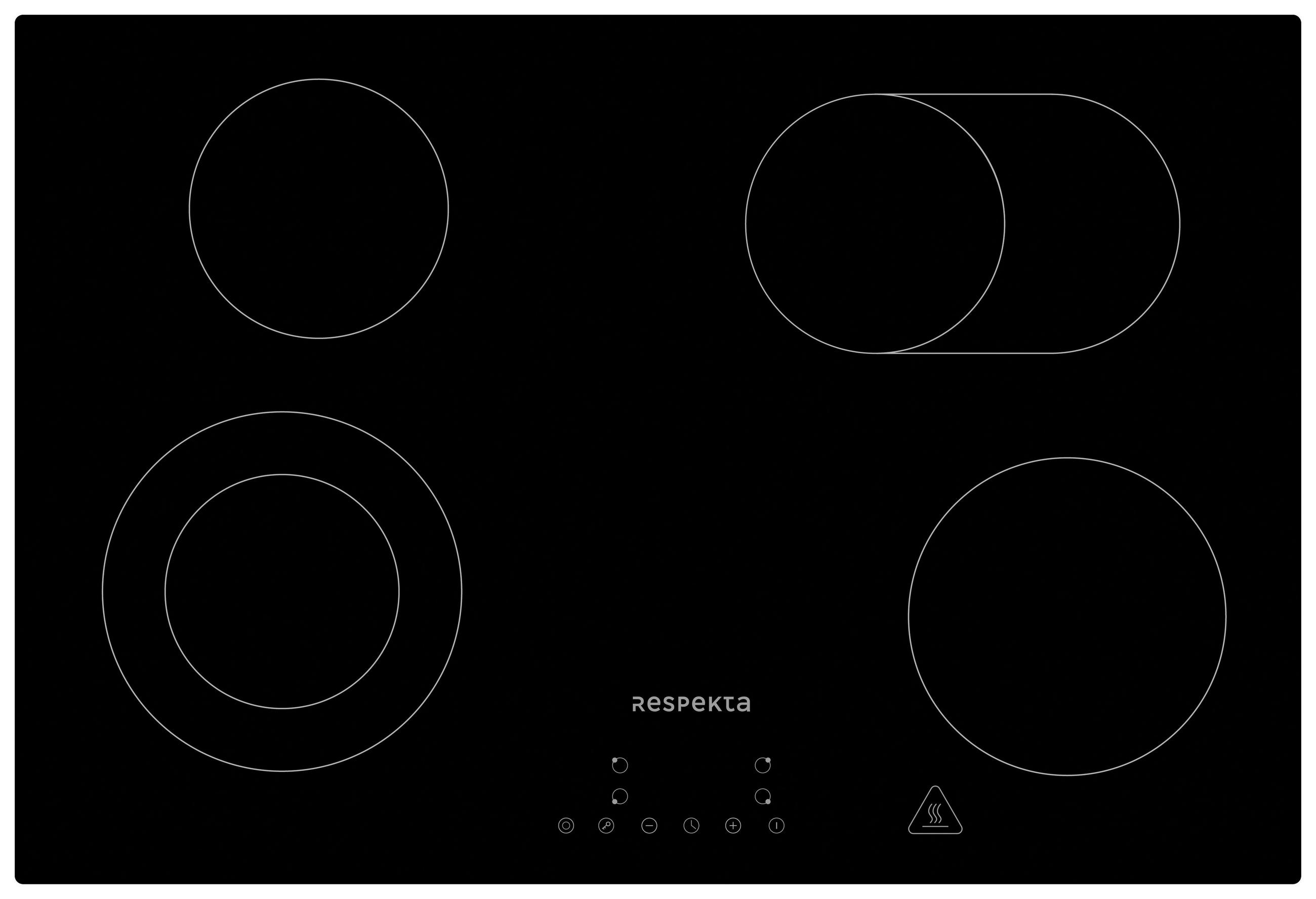 BACKOFENSET ASET6007700  - Schwarz, Trend, Glas/Metall (59,5/64/55cm) - Respekta