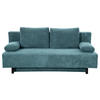 SOFA in Cord Graublau  - Türkis/Graublau, Konventionell, Holz/Textil (191/92/89cm) - MID.YOU