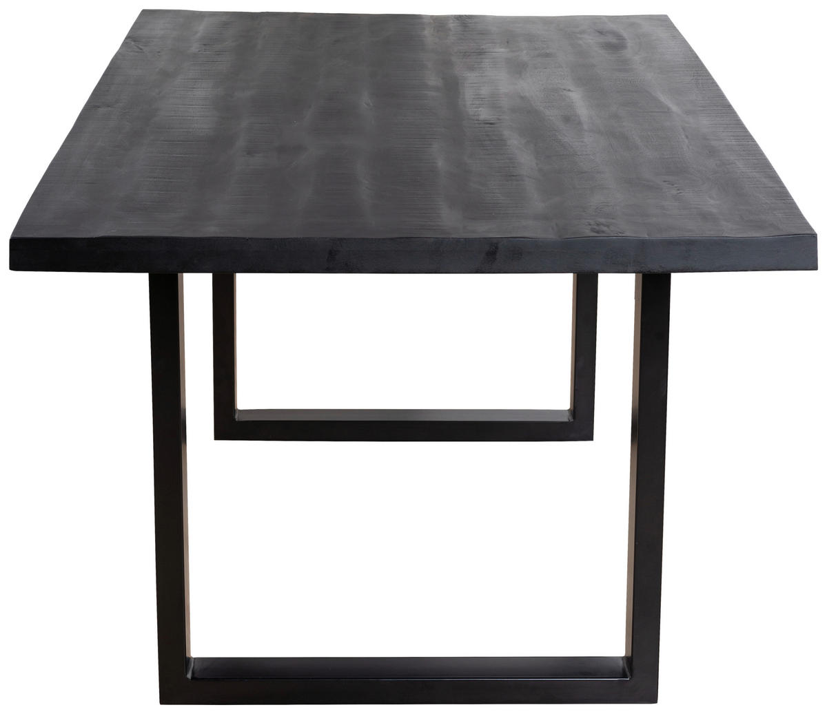 ESSTISCH in Holz, Metall 180/100/76 cm  - Schwarz, Design, Holz/Metall (180/100/76cm) - Boxxx