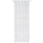 FERTIGVORHANG transparent  - Hellgrau/Weiß, KONVENTIONELL, Textil (140/245cm) - Esposa