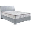 BOXSPRINGBETT 140/200 cm  in Pastellblau  - Chromfarben/Pastellblau, Konventionell, Kunststoff/Textil (140/200cm) - Hom`in