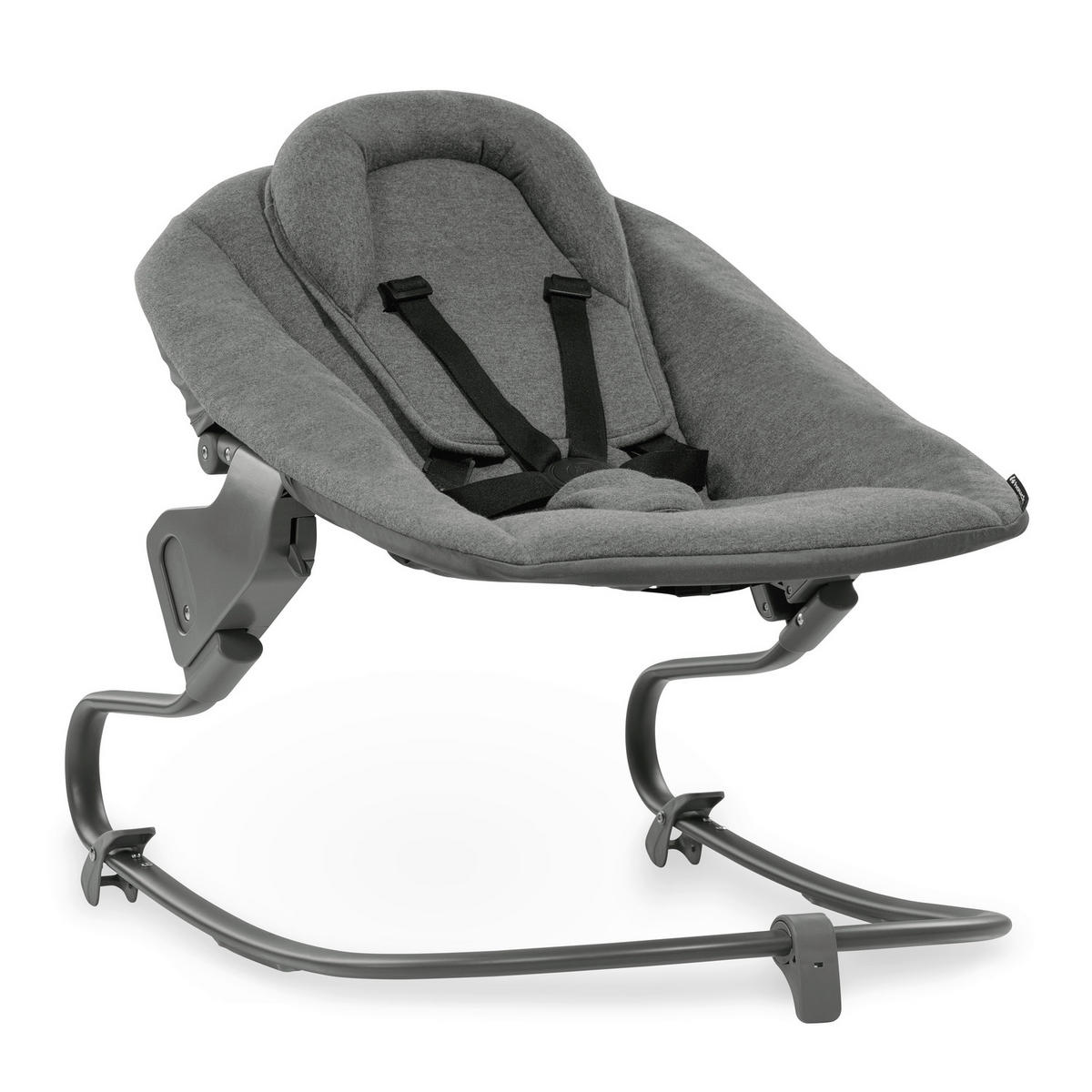 HOCHSTUHLLIEGE Alpha Bouncer Premium  - Anthrazit, Basics, Textil/Metall (66/51/49cm) - Hauck