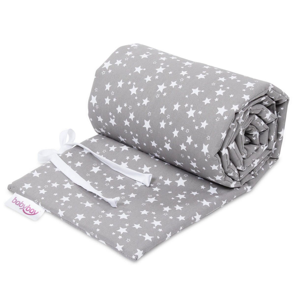 NESTCHEN Babybay Maxi/Boxspring   24/168 cm  - Taupe/Weiß, Basics, Textil (24/168cm) - Babybay