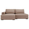 ECKSOFA in Cord Hellbraun  - Hellbraun/Schwarz, Design, Kunststoff/Textil (158/223cm) - Lomoco