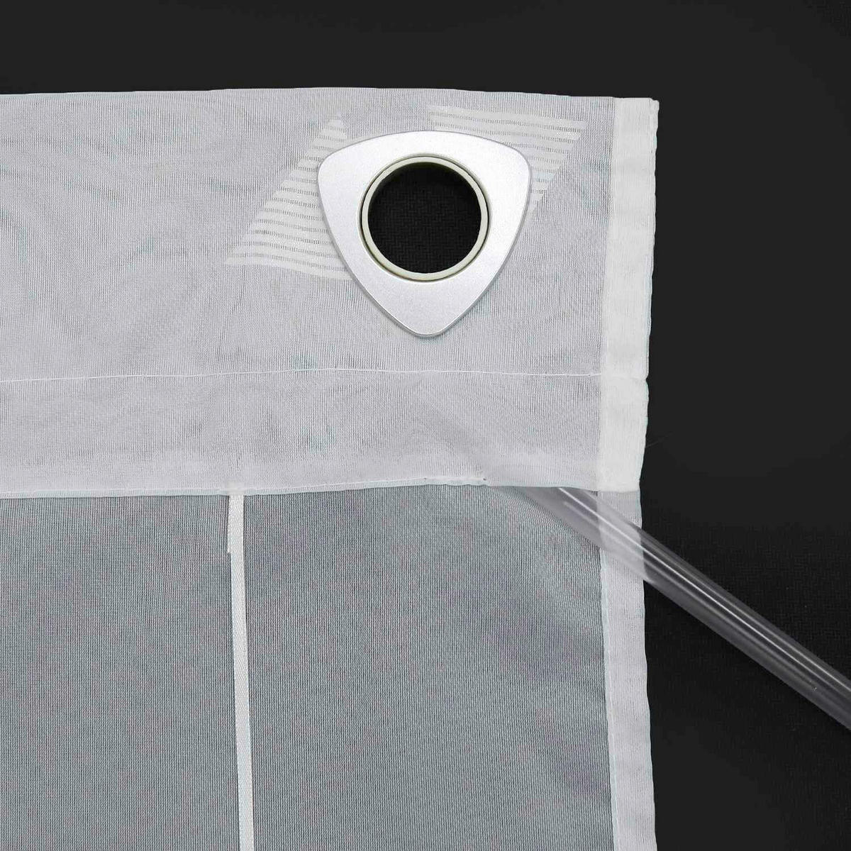 FALTROLLO  transparent  80/130 cm    - Silberfarben/Weiß, Basics, Textil (80/130cm) - Joyswahl