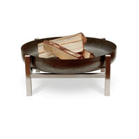 FEUERSCHALE SVENSKAV CUBE S 2055  - Edelstahlfarben/Rostfarben, Basics, Metall (63/63/25cm)