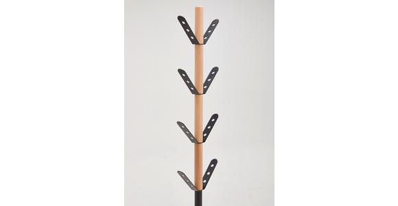 KLEIDERSTÄNDER in Schwarz 37/177/37 cm   - Schwarz, Basics, Holz/Kunststoff (37/177/37cm) - Carryhome