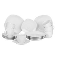 SERVIS ZA KAFU  Square Shape  18 delova      - bela, Konvencionalno, keramika - Boxxx