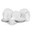 KAFFEESERVICE Square Shape 18-teilig  - Weiß, Basics, Keramik - Boxxx