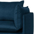 ECKSOFA in Samt Dunkelblau  - Schwarz/Dunkelblau, Design, Textil/Metall (200/241cm) - Carryhome