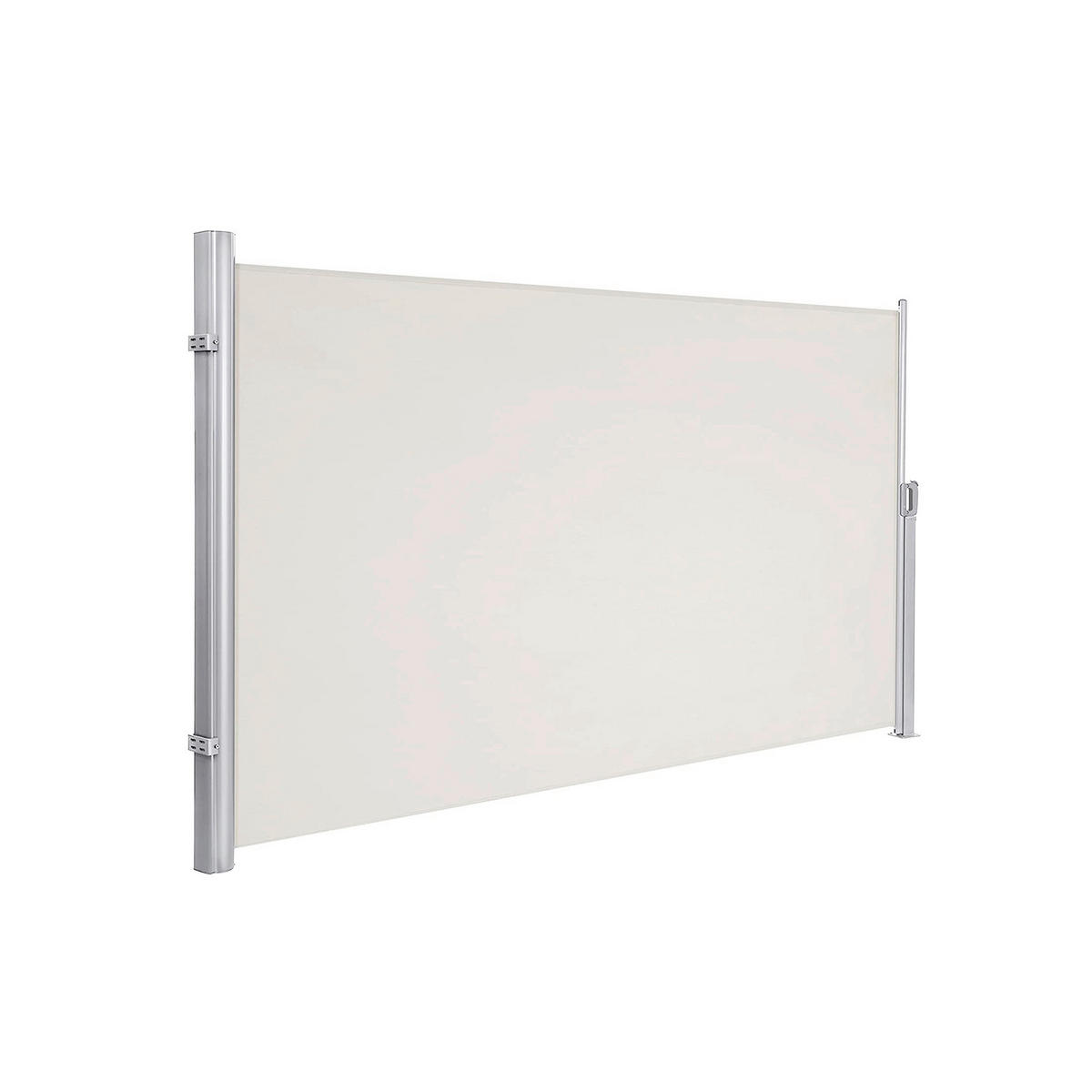 Seitenmarkise - Beige/Alufarben, Basics, Textil/Metall (350/180cm) - Modante