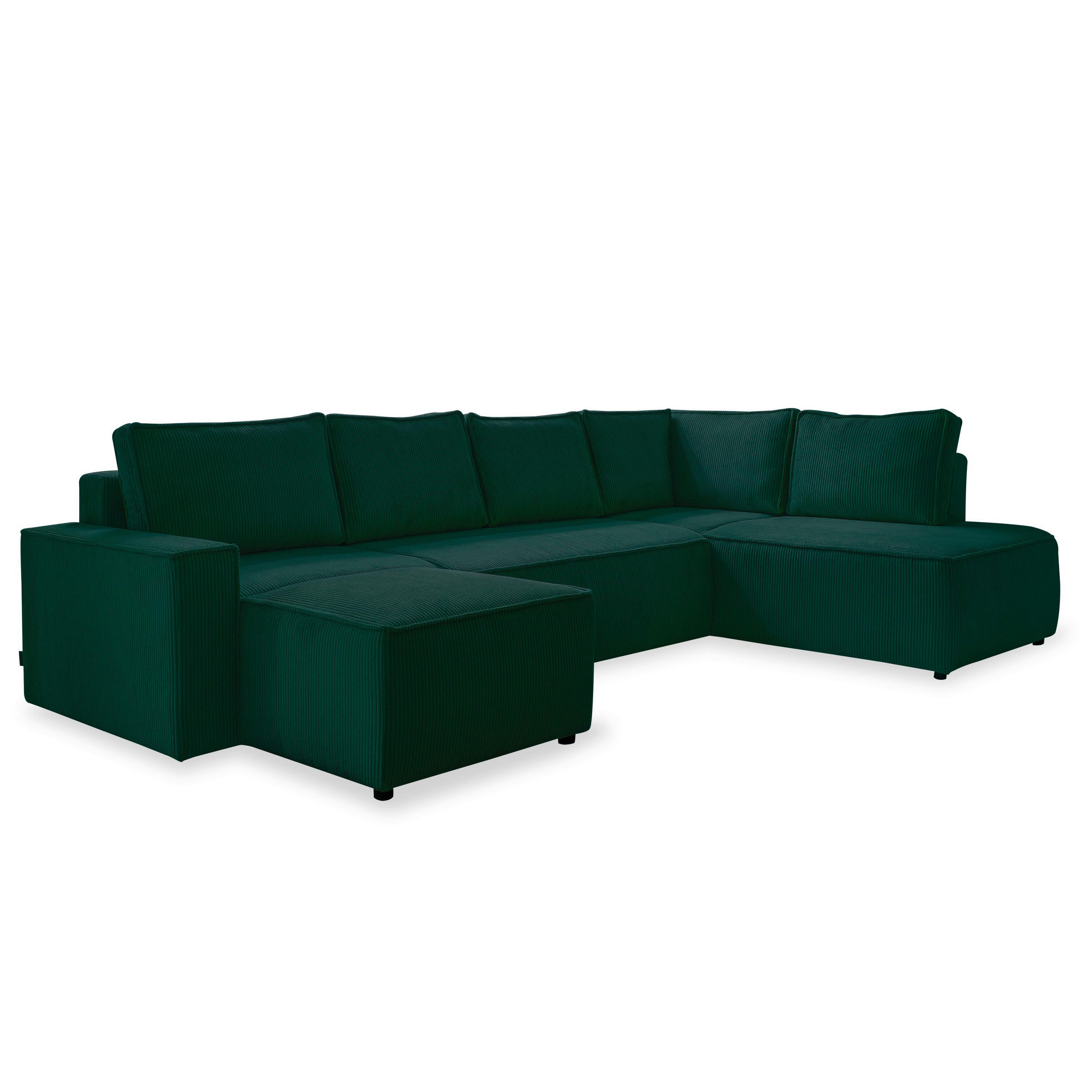 SOFFA i manchester mörkgrön  - svart/mörkgrön, Design, textil/plast (156/322/194cm) - MID.YOU
