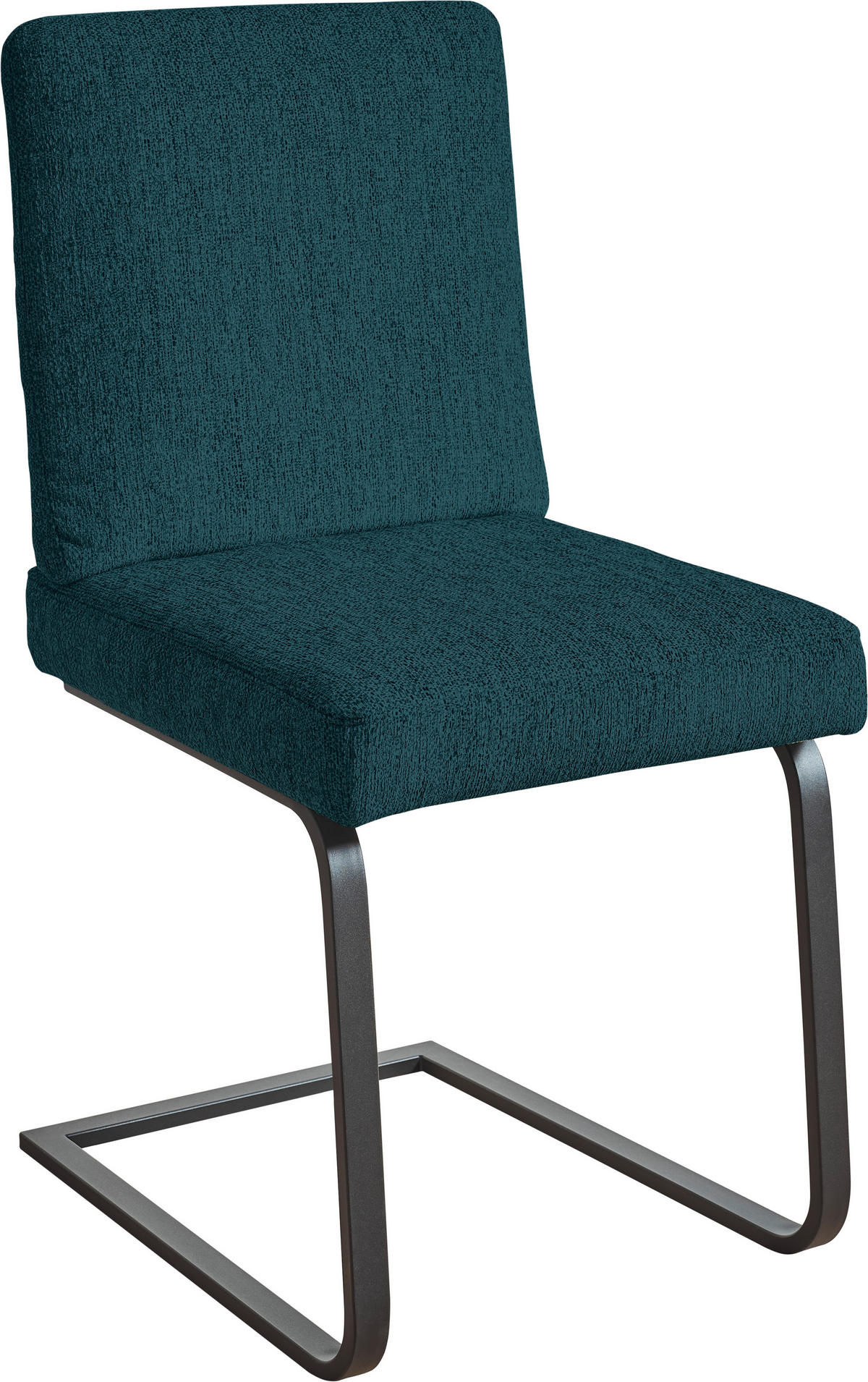 SCHWINGSTUHL  in Stahl Chenille  - Schwarz/Dunkelblau, Design, Textil/Metall (46/92/60cm) - Dieter Knoll