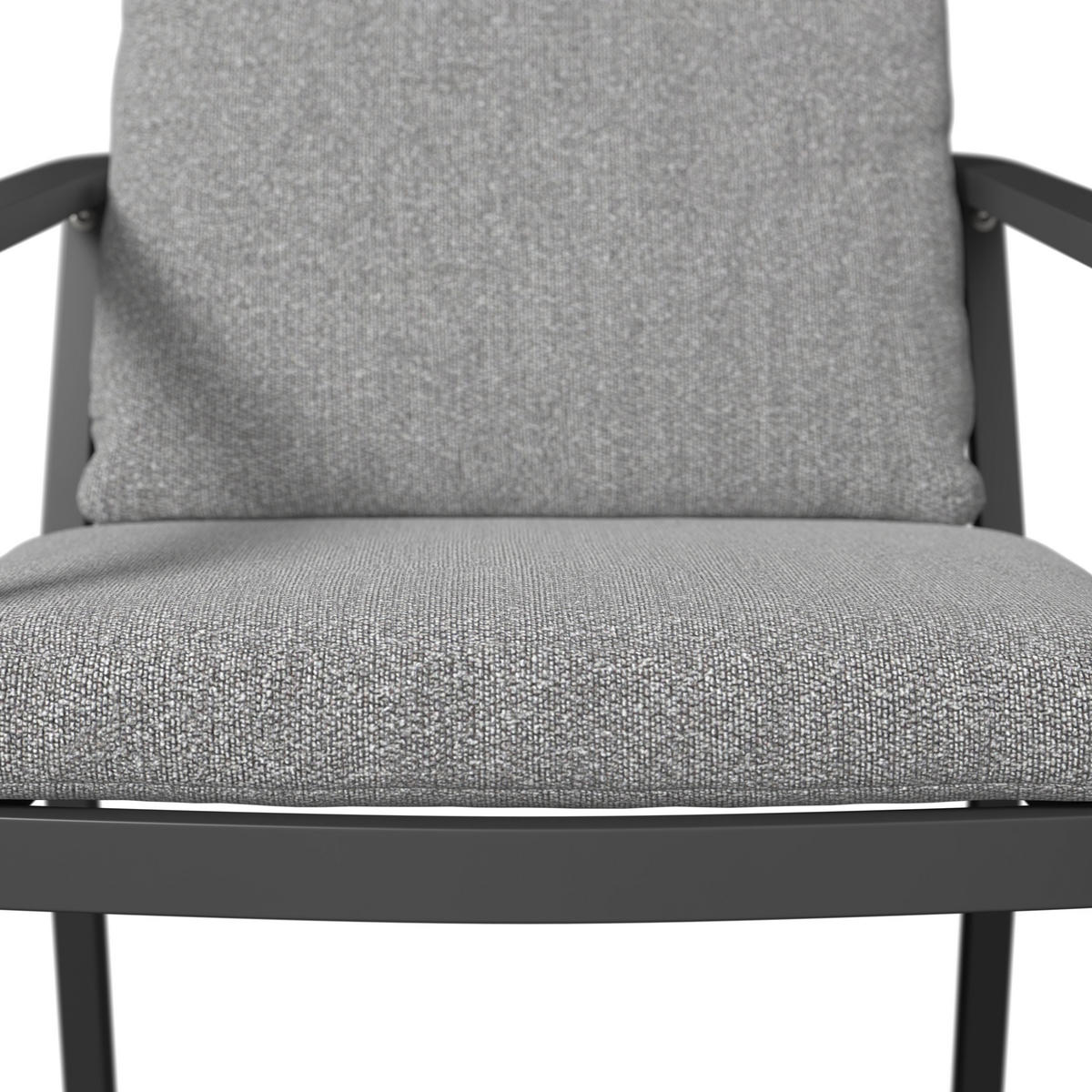 GARTENSESSEL - Anthrazit/Grau, Basics, Textil/Metall (58/80/66cm) - Amatio