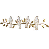 WANDDEKO Metall, Holzwerkstoff  - Goldfarben/Creme, Design, Holzwerkstoff/Metall (3/78/19cm) - MID.YOU