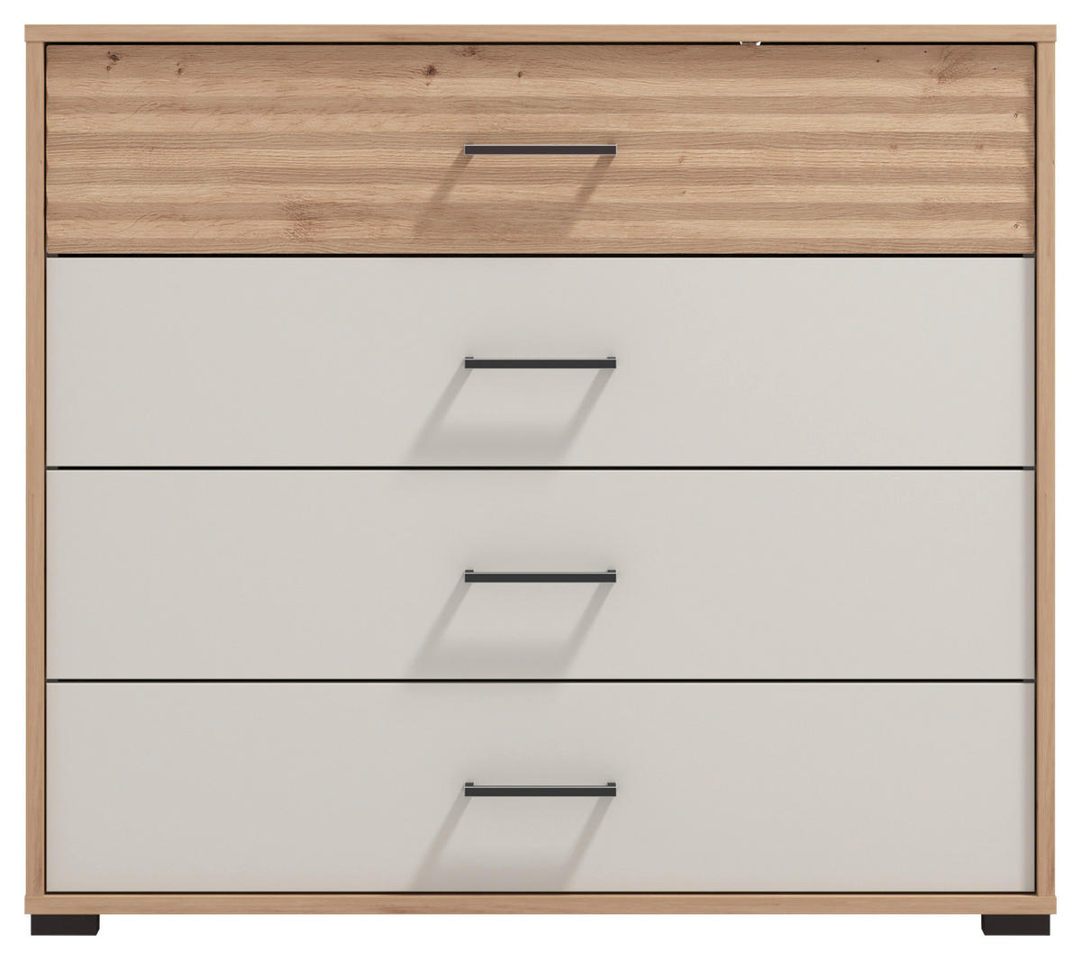 KOMODA, kašmírová, dub artisan, 93/82/40 cm - kašmírová/dub artisan, Konventionell, kompozitné drevo (93/82/40cm) - Xora