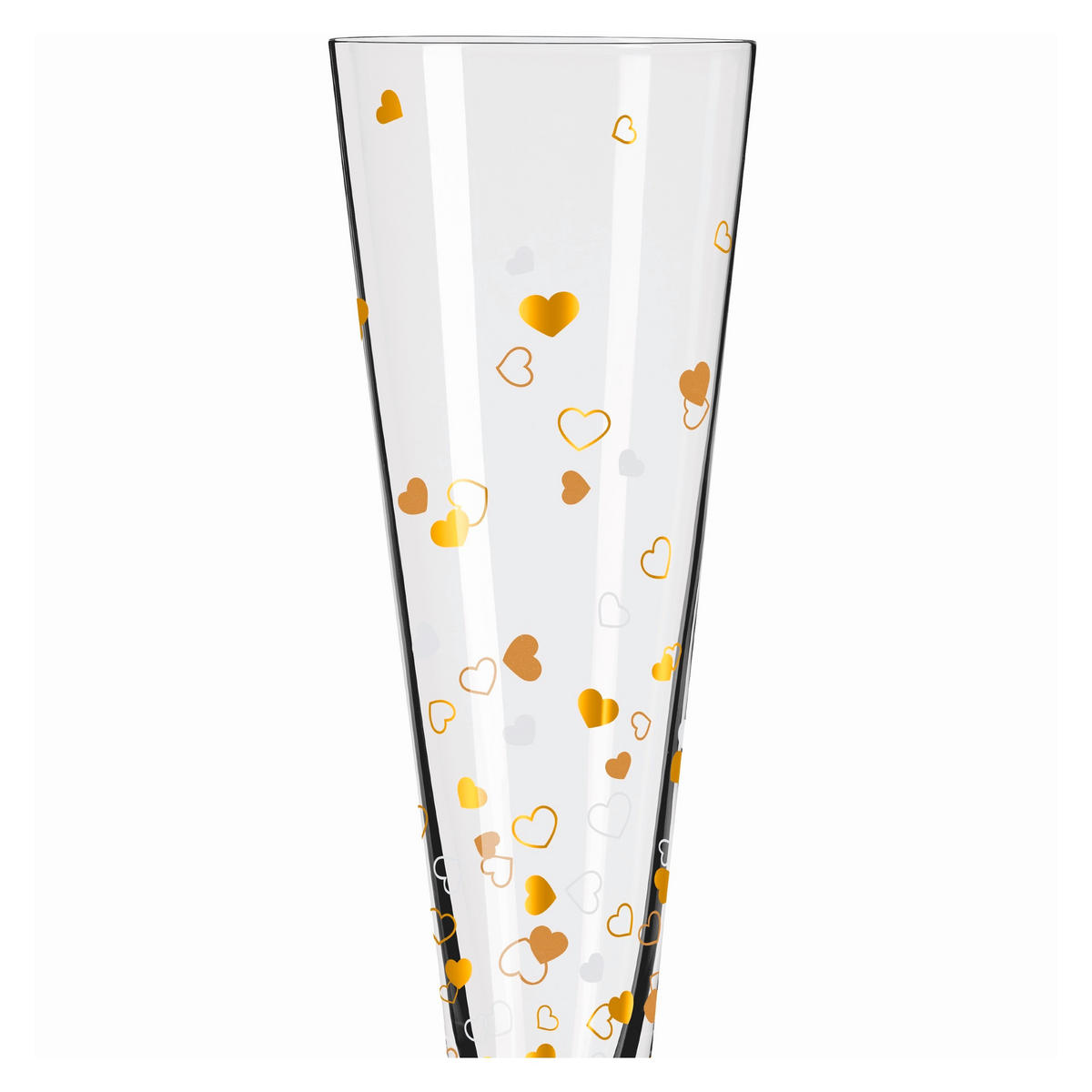 CHAMPAGNERGLAS 205 ml 2-teilig  - Platinfarben/Goldfarben, LIFESTYLE, Glas (7,2/24/7,2cm) - Ritzenhoff