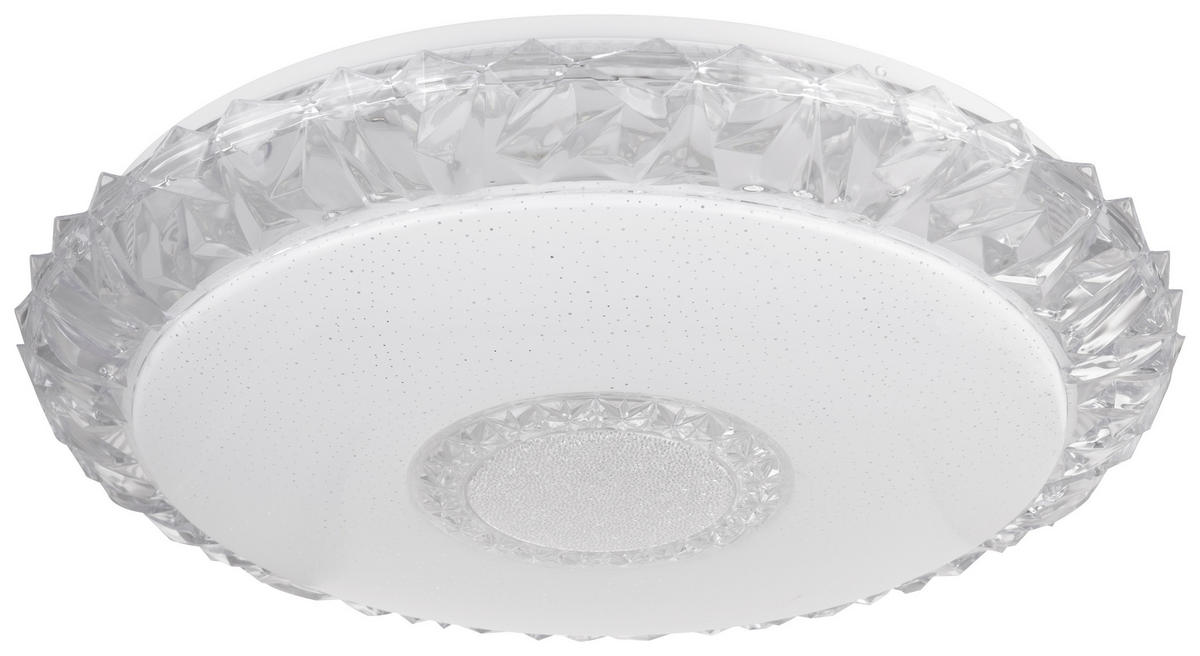 LED-DECKENLEUCHTE 40 W  50/10 cm    - Weiss/Opal, Basics, Kunststoff/Metall (50/10cm) - Globo