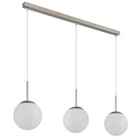 HÄNGELEUCHTE KOP 104/20/120 cm   - Transparent/Weiß, Design, Glas/Kunststoff (104/20/120cm)