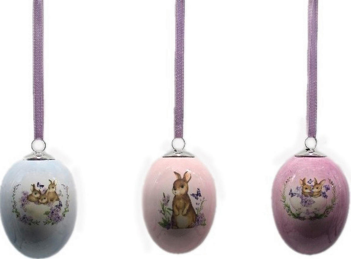 VISEĆA DEKORACIJA - pink/bijela, Basics, tekstil/keramika (8cm)