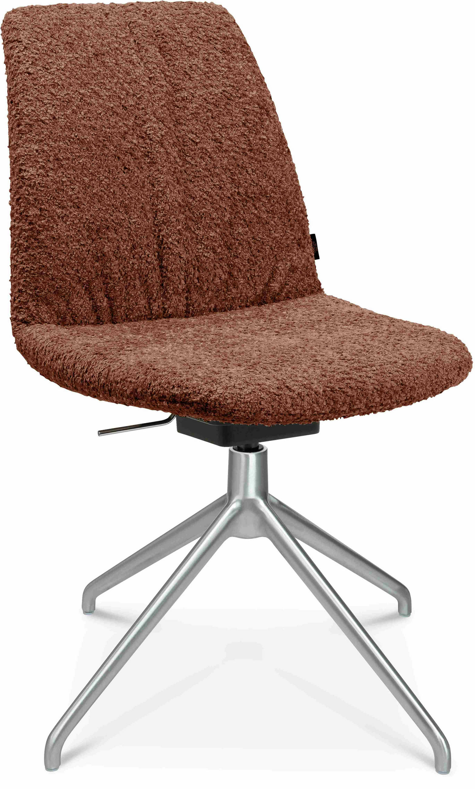 STUHL Bouclé Alufarben, Kupferfarben  - Alufarben/Kupferfarben, Design, Textil/Metall (46/81,5-84,5/55cm) - Johann Jakob