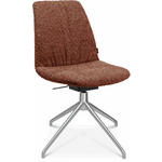 STUHL  in Aluminium Bouclé Metall, Textil  - Alufarben/Kupferfarben, Design, Textil/Metall (46/81,5-84,5/55cm) - Johann Jakob