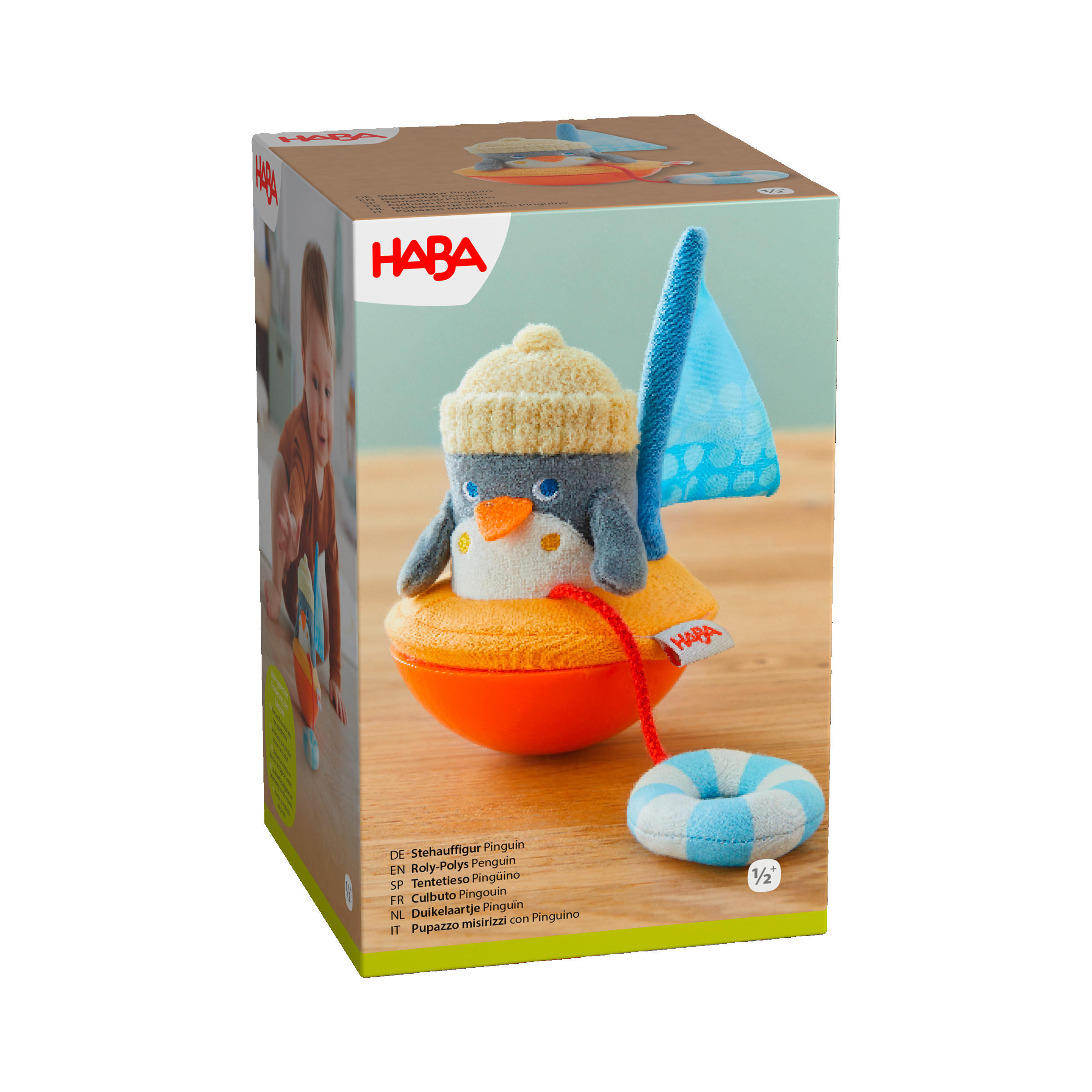 STEHAUFFIGUR - Multicolor, Basics, Kunststoff/Textil (9,5/15cm) - Haba