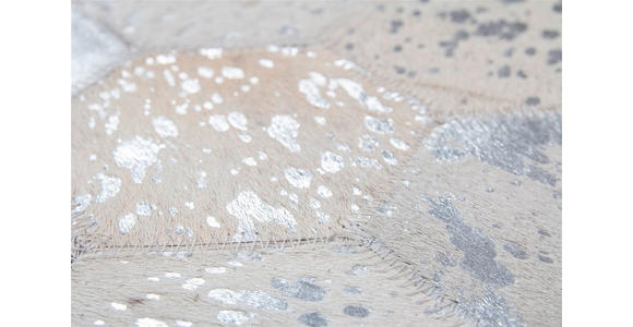 FLACHWEBETEPPICH 120/170 cm Spark 210 Grau / Silber Grau, Silberfarben  - Silberfarben/Grau, Basics, Leder/Textil (120/170cm) - Novel