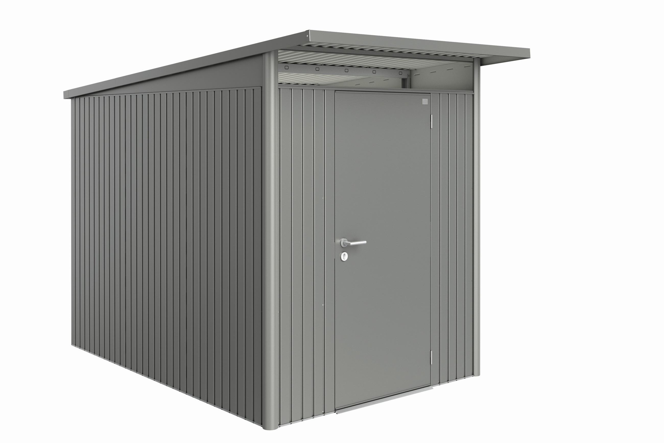 GERÄTEHAUS 180/218/300 cm  - Grau, Design, Metall (180/218/300cm) - Biohort